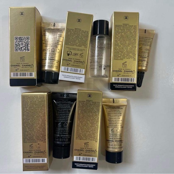 Chanel SUBLIMAGE Travel 8 Pieces Bundle with SUBLIMAGE Pouch 6”x4.5” And Jars - Picture 9 of 16